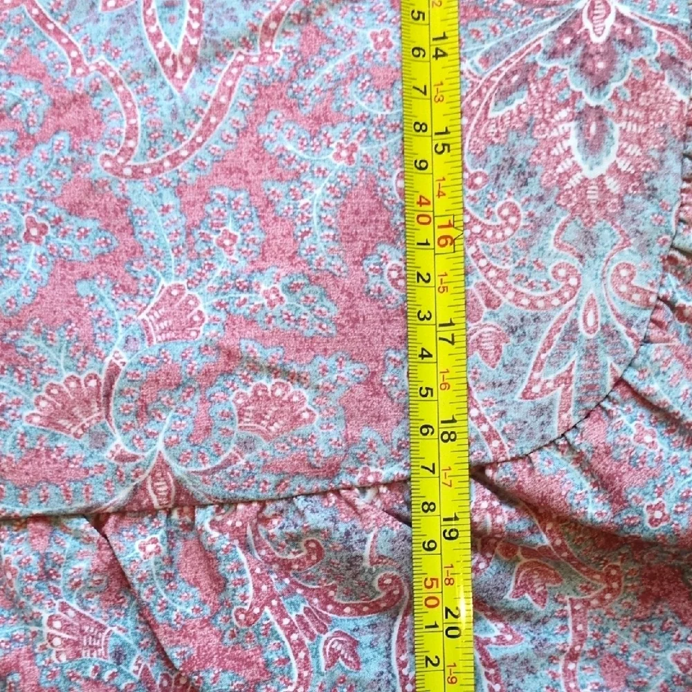 Ralph Lauren Meredith Pillow Sham Pair (2) & 1 Bolster Pillow - Red Blue Paisley